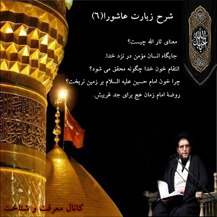 شرح زیارت عاشورا توسط ایت الله حاج سید خلیل حسینی،جلسه ششم؛   